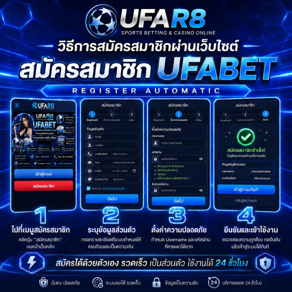 วิธีสมัคร UFABET