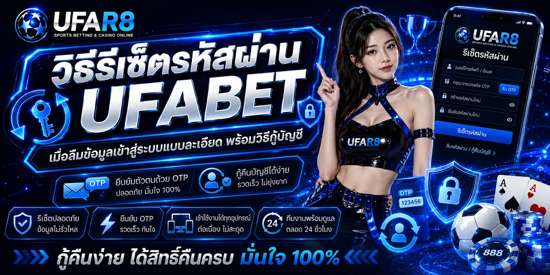 วิธีรีเซ็ตรหัสผ่าน UFABET