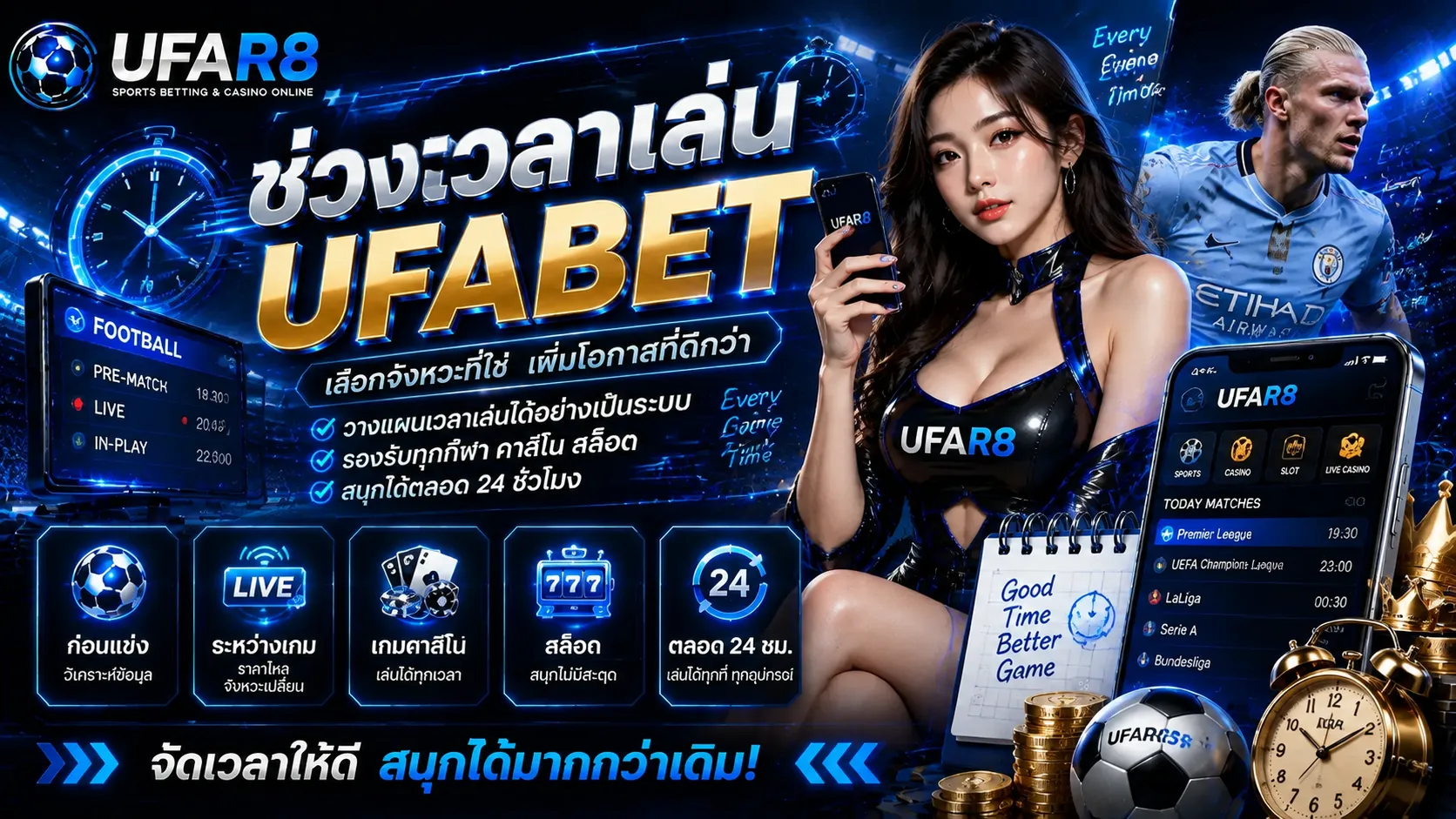 ช่วงเวลาเล่น UFABET
